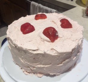 Aleisha Mom's - A Very Strawberry Cake