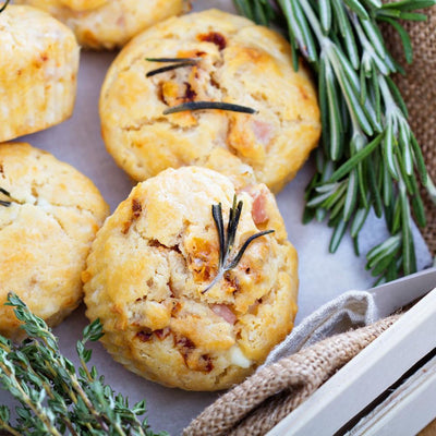 BRIE & HERB BREAD PUDDING BITES