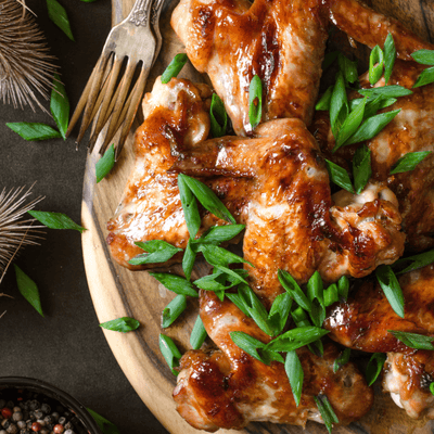 GINGER + SOY GLAZED CHICKEN