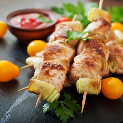 MEDITERRANEAN GRILLED CHICKEN KEBABS