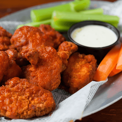 SMART BUFFALO WINGS with HOMEMADE RANCH