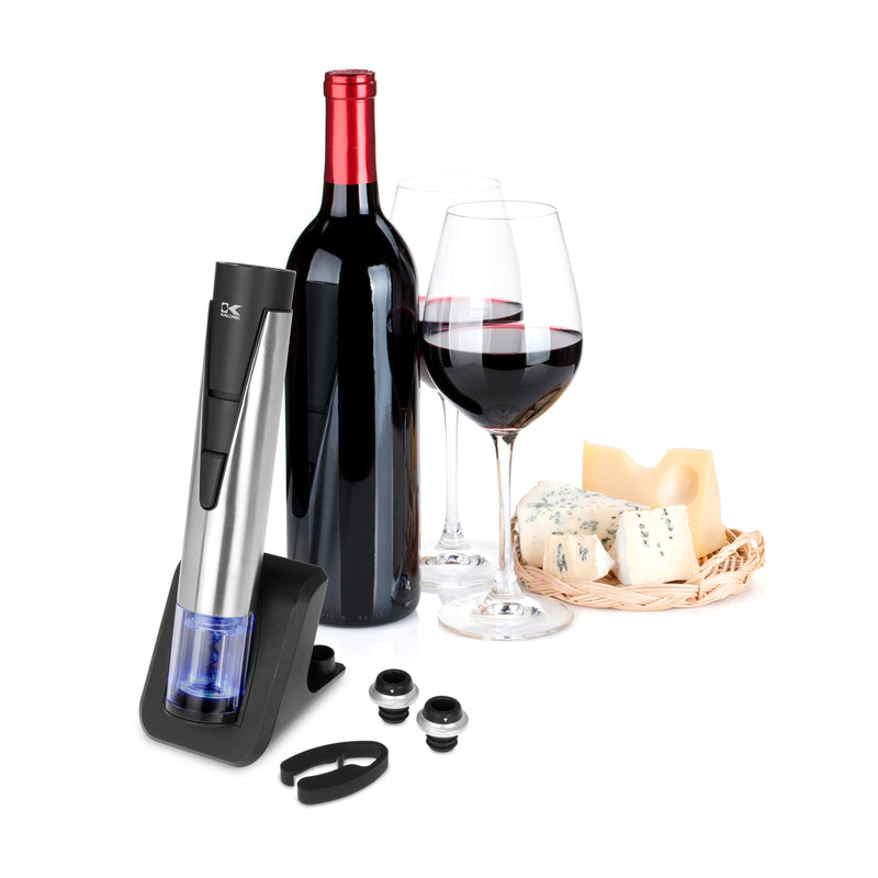 Kalorik 2-in-1 Wine Opener and Preserver, Stainless Steel