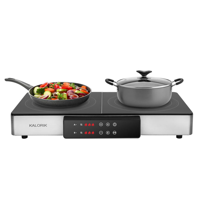 Kalorik MAXX® 2-in-1 Electric Griddle & Double Cooktop