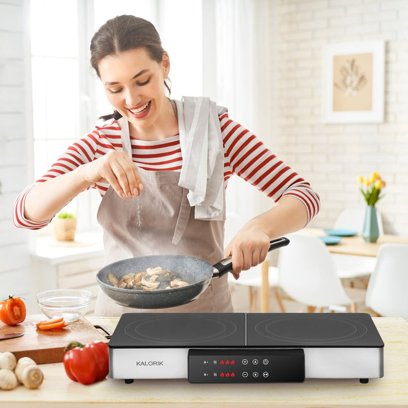 Kalorik MAXX® 2-in-1 Electric Griddle & Double Cooktop