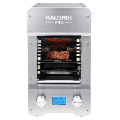 Kalorik Pro 1500 Electric Steakhouse Grill, Stainless Steel